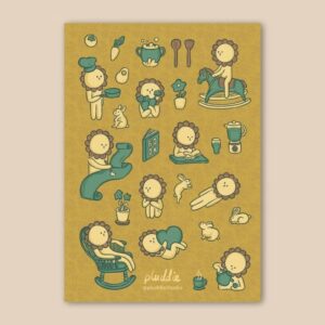 A5手帳透明貼紙系列